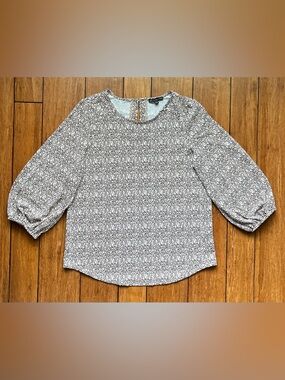 Adrianna Papell Leopard Print Blouse